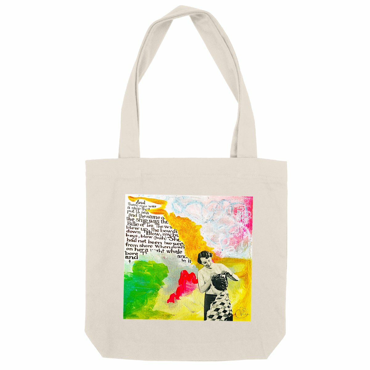 There once was a ship Tote bag